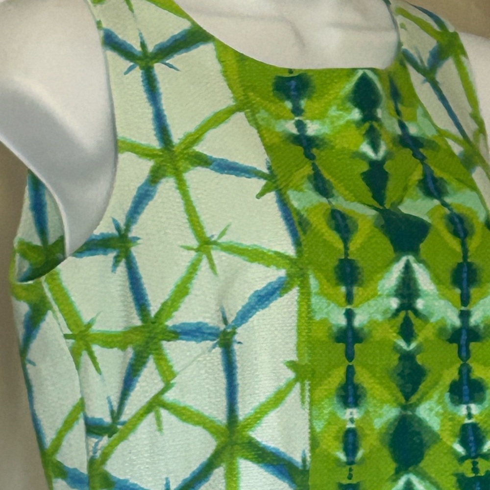 Just...Taylor Green Geometric Sleeveless Mini Dress - Picture 3 of 8